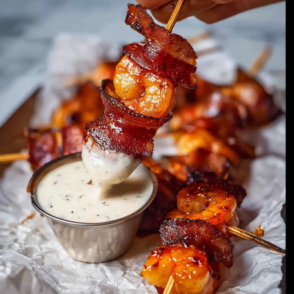 Easy Bacon-Wrapped Shrimp Appetizer Recipe - Recipe Image