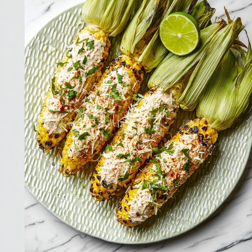 Mexican Grilled Corn on the Cob with Toppings Recipe - Recipe Image