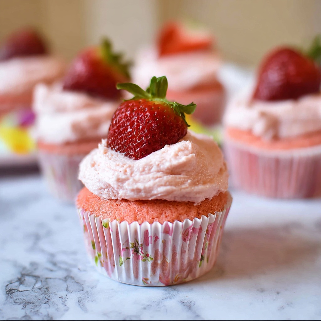 Strawberry Cupcakes Recipe - Recipe Image