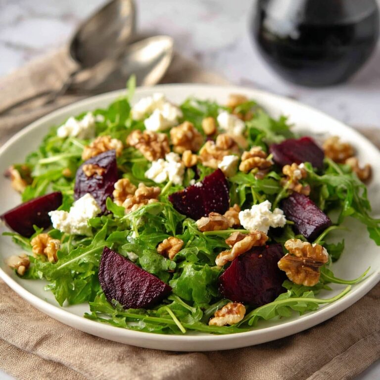 Throw Together Rocket, Beetroot, Walnuts, and Feta Salad Recipe