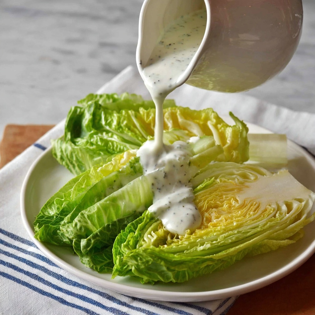 Creamy Feta Dressing with Iceberg Wedges Recipe - Recipe Image