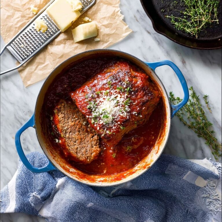 Italian Meatloaf with Marinara Sauce Recipe