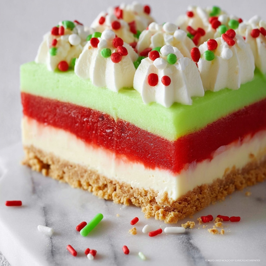 No-Bake Christmas Cheesecake Recipe - Recipe Image