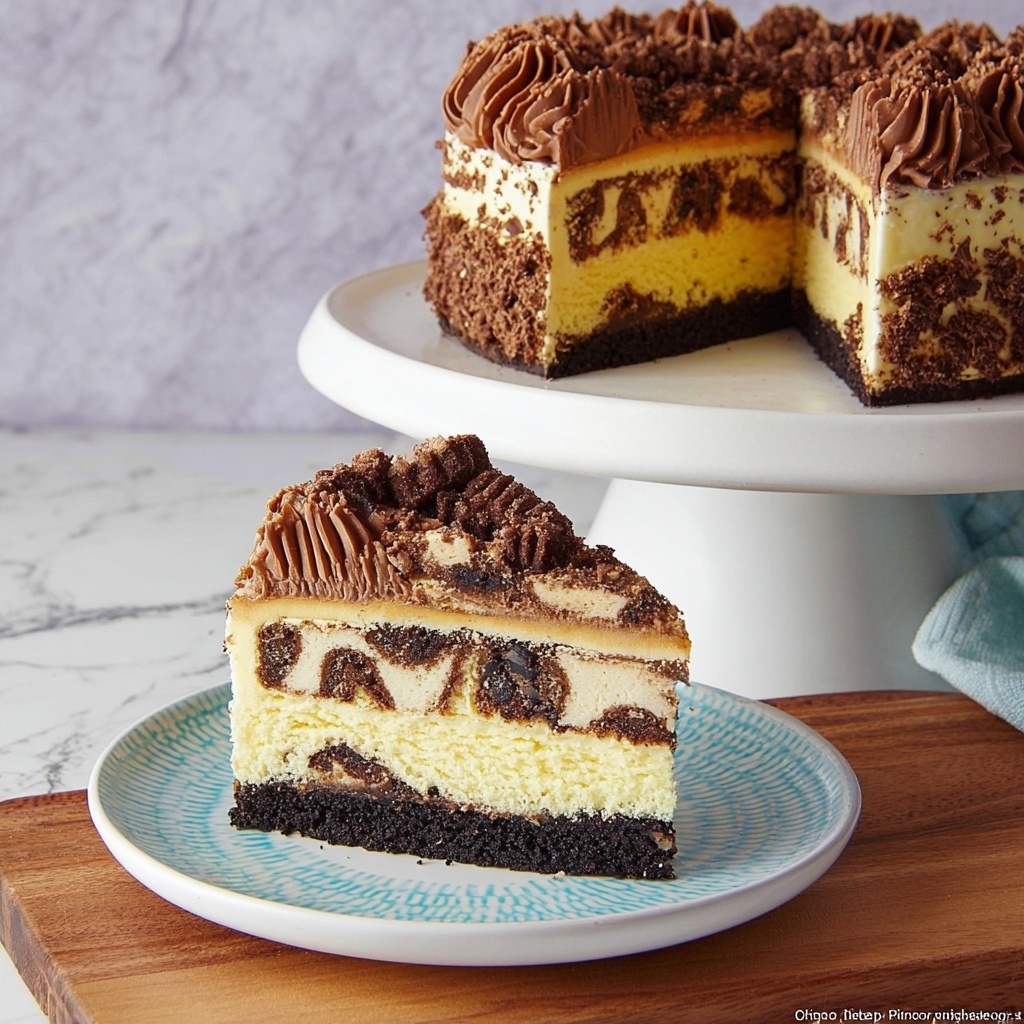 Swiss Cake Roll Cheesecake Recipe - Recipe Image