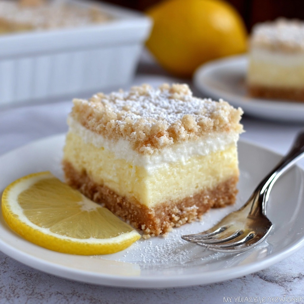 Lemon Coffee Cake with Cream Cheese Filling Recipe - Recipe Image