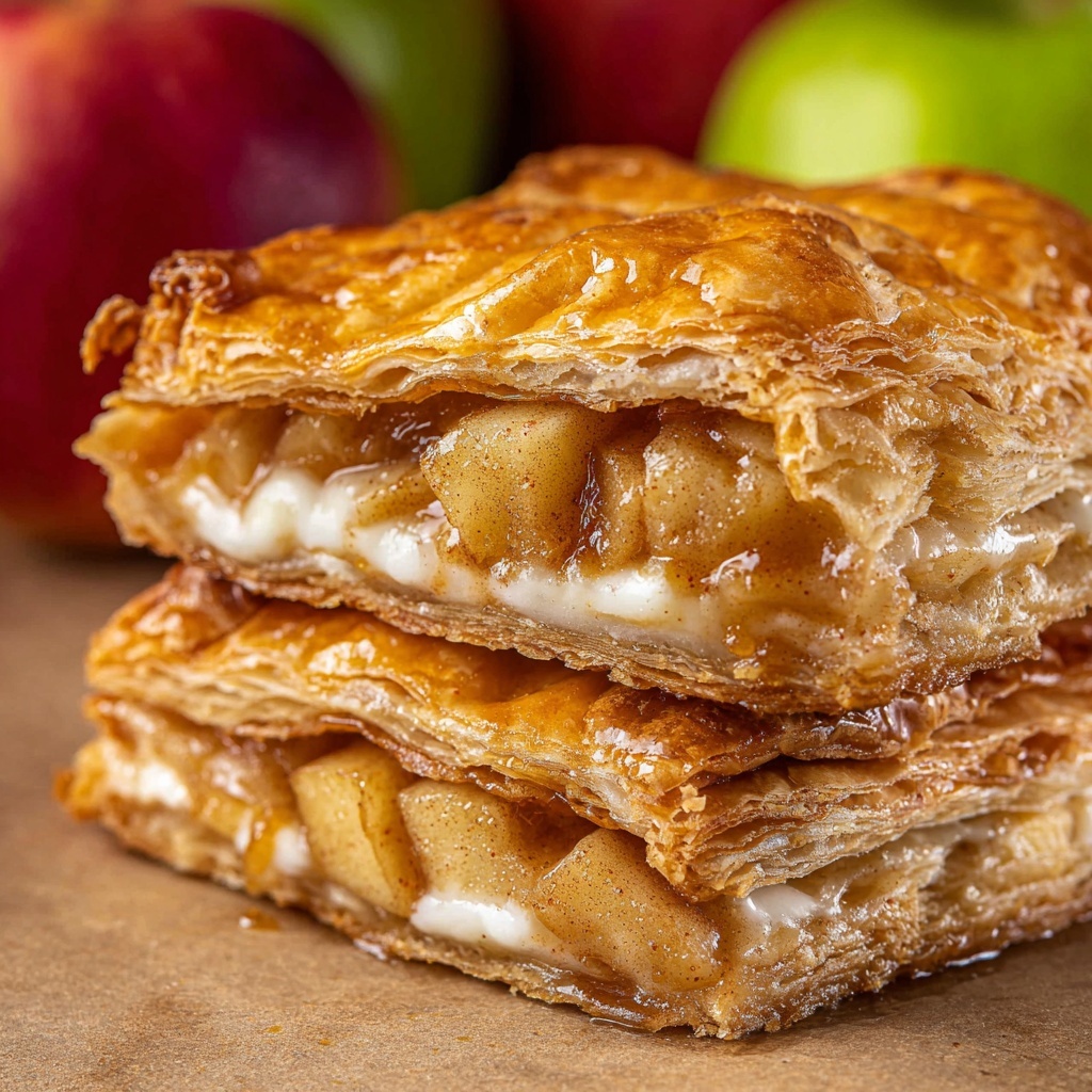Apple Maple Strudel with Glaze Recipe - Recipe Image