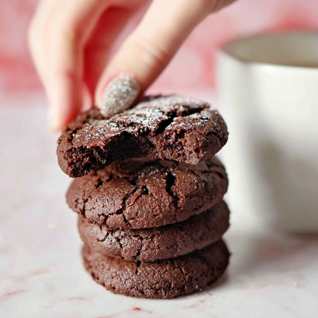 Dark Chocolate Cookies (Soft and Chewy) Recipe - Recipe Image