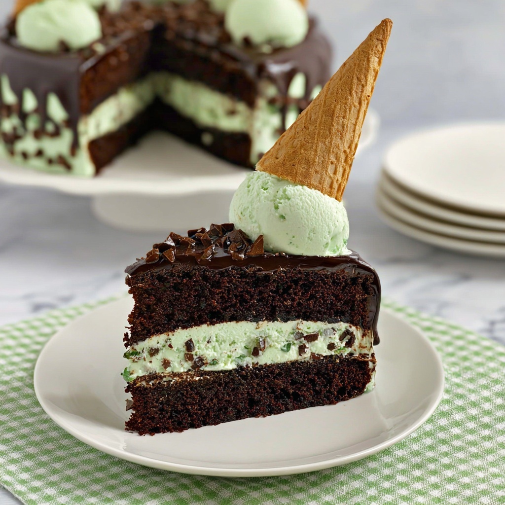 Mint Chocolate Cake Recipe - Recipe Image