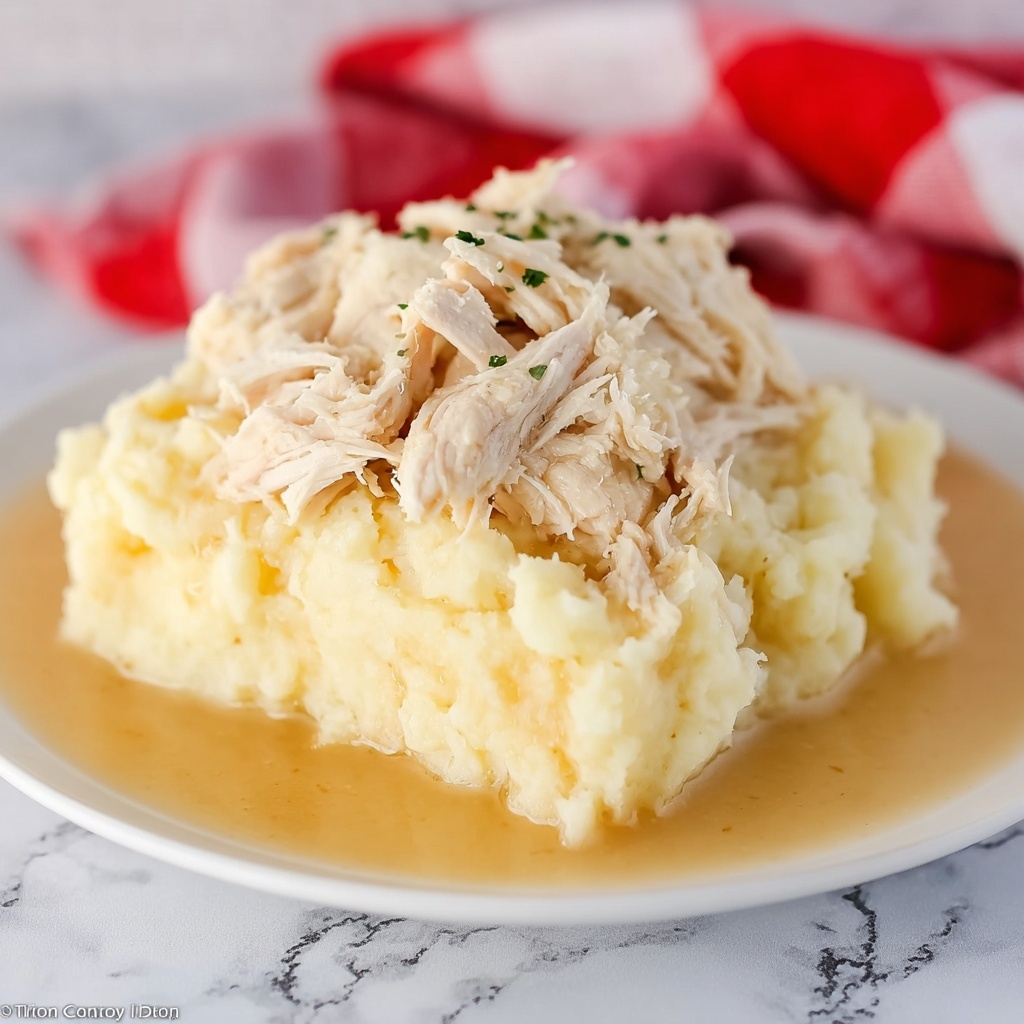 Crockpot Chicken and Gravy Recipe - Recipe Image