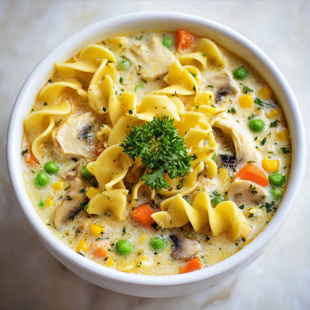 Creamy Chicken Pot Pie Soup Recipe - Recipe Image