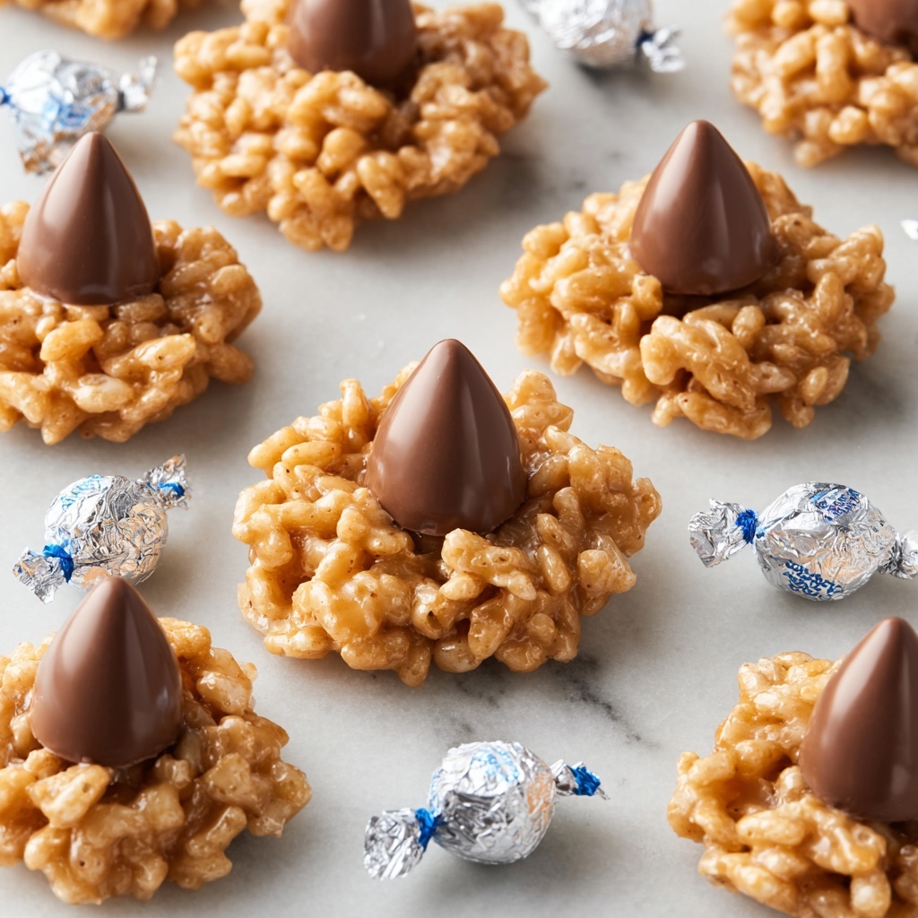 No Bake Peanut Butter Kiss Cookies Recipe - Recipe Image