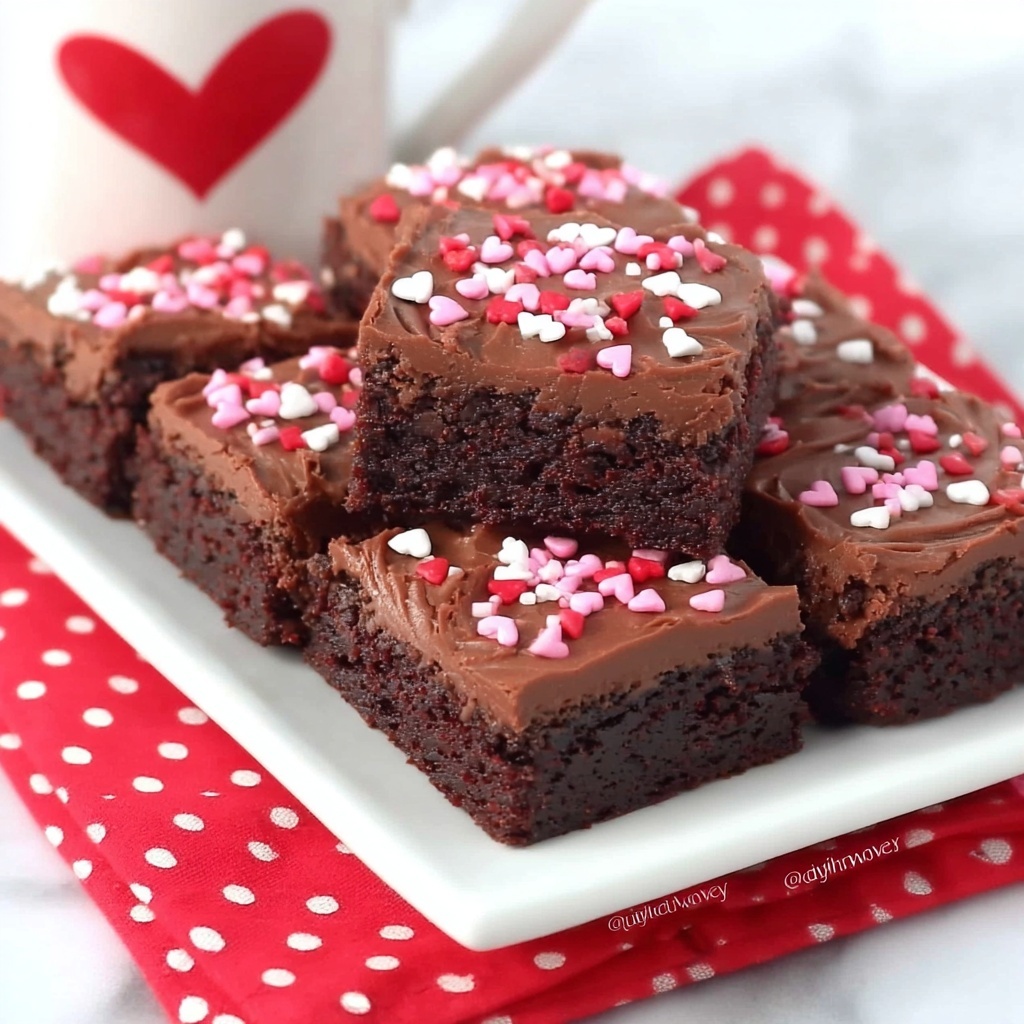 Valentine's Day Brownies Recipe - Recipe Image
