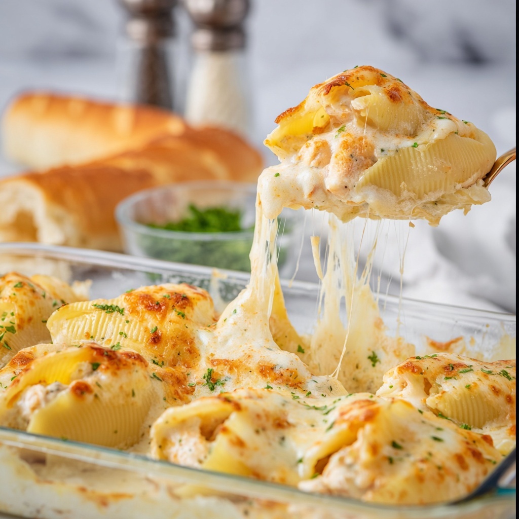 Chicken Alfredo Lasagna Roll-Ups Recipe - Recipe Image