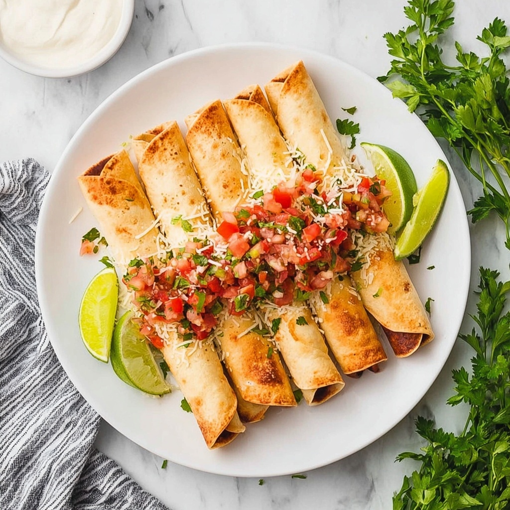 Air Fryer Chicken Taquitos Recipe - Recipe Image