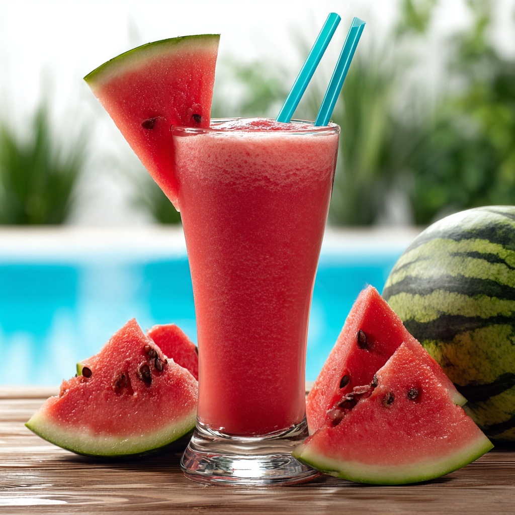 Mouth-watering Watermelon Slushie Recipe - Recipe Image