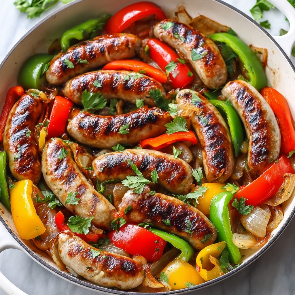 Chicken Sausage and Bell Peppers Skillet Recipe - Recipe Image