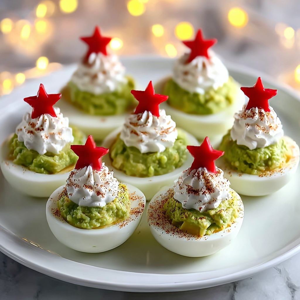 Delicious Deviled Egg Christmas Trees That Impress Everyone Recipe - Recipe Image