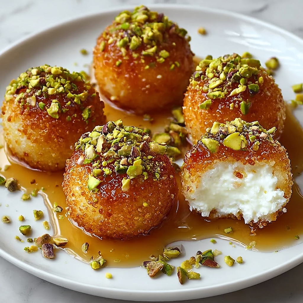 Irresistibly Creamy Ricotta Pistachio Honey Bites Recipe - Recipe Image