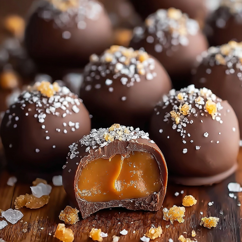 Irresistibly Smooth Salted Caramel Truffles to Savor Recipe - Recipe Image