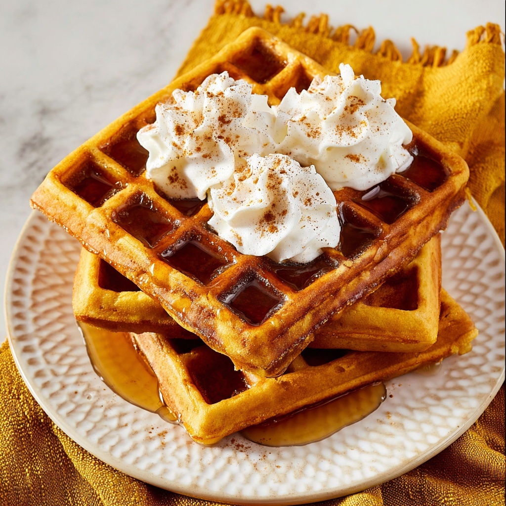 Simple Pumpkin Waffles Recipe - Recipe Image
