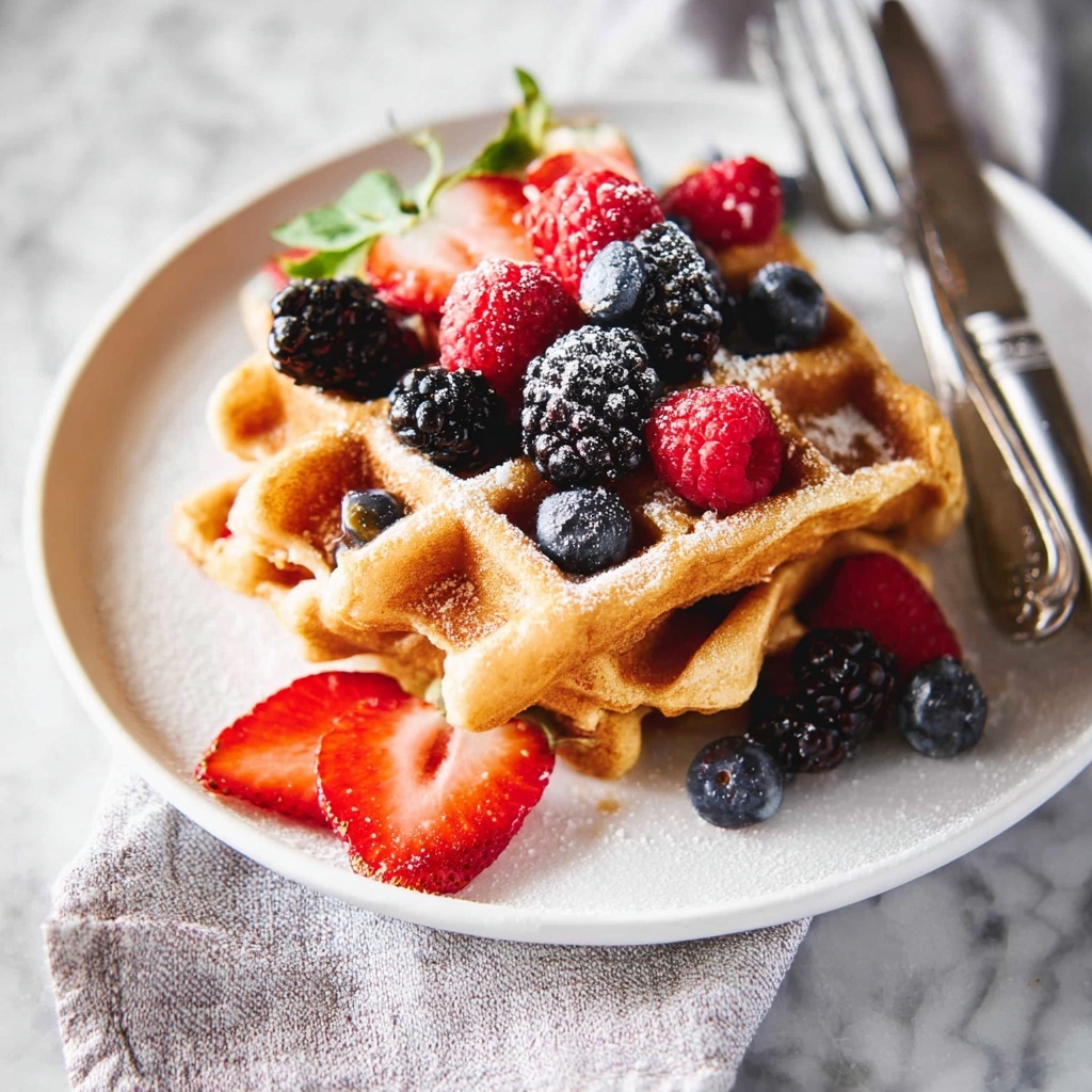 Fluffy Buttermilk Waffles Recipe - Recipe Image