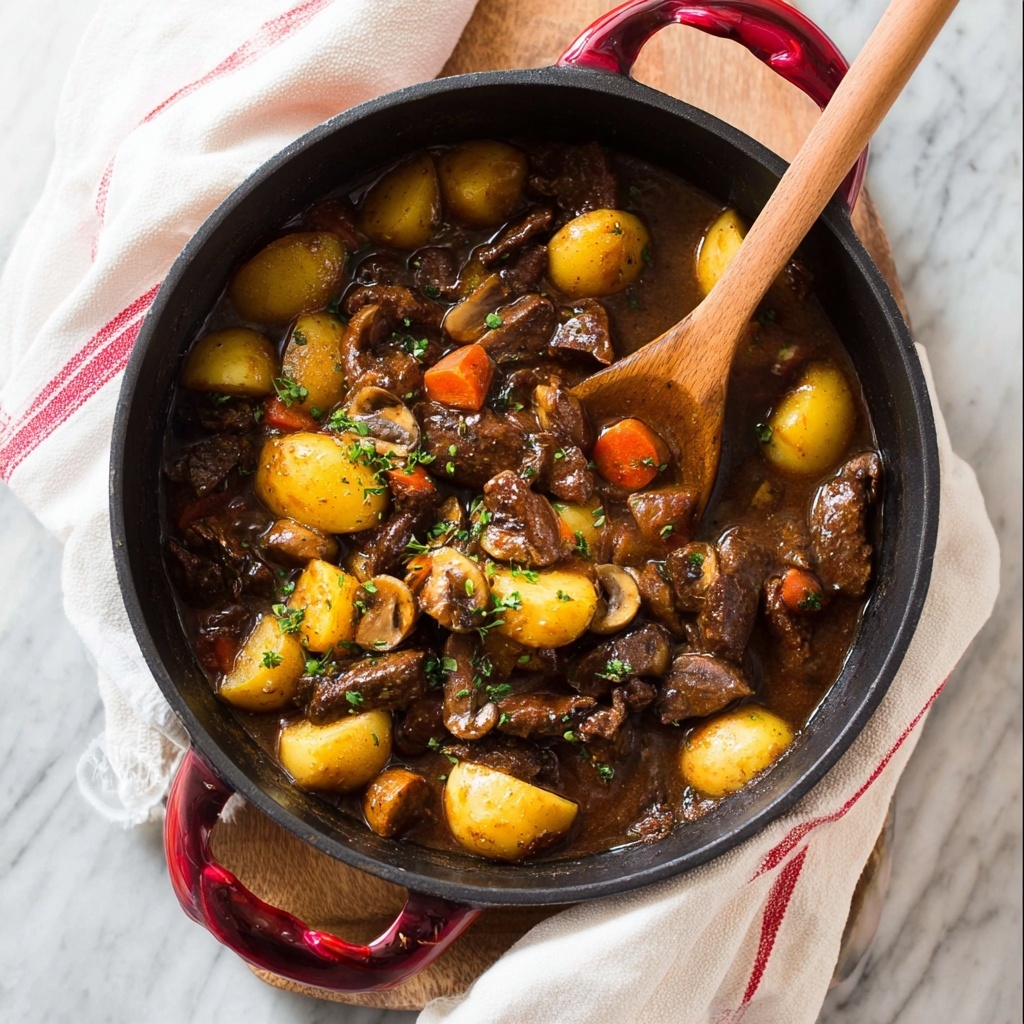 Potato, Beef Tips and Gravy Skillet Recipe - Recipe Image