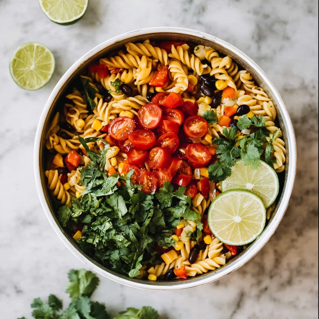 One Pot Black Bean Enchilada Pasta Recipe - Recipe Image