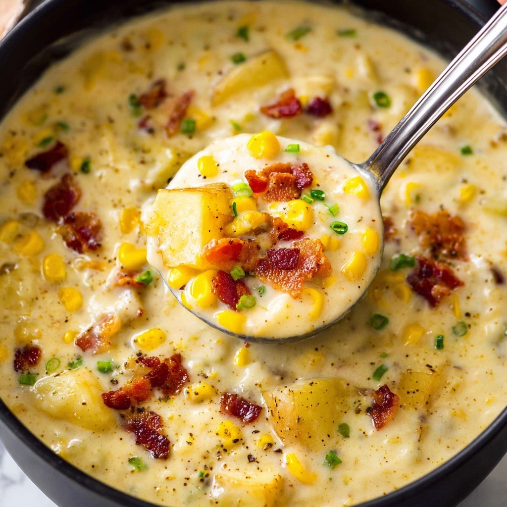 Creamy Bacon Corn Chowder Recipe - Recipe Image