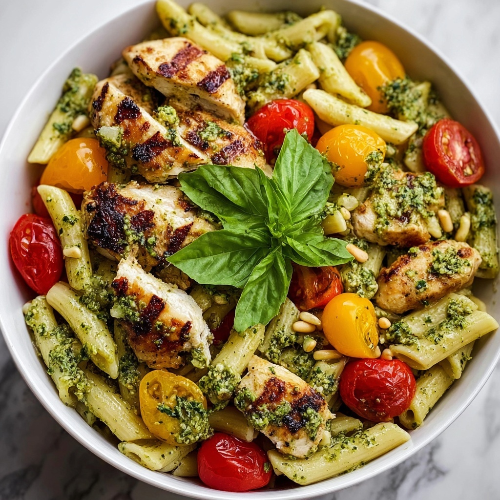 Creamy Chicken Pesto Pasta Recipe - Recipe Image