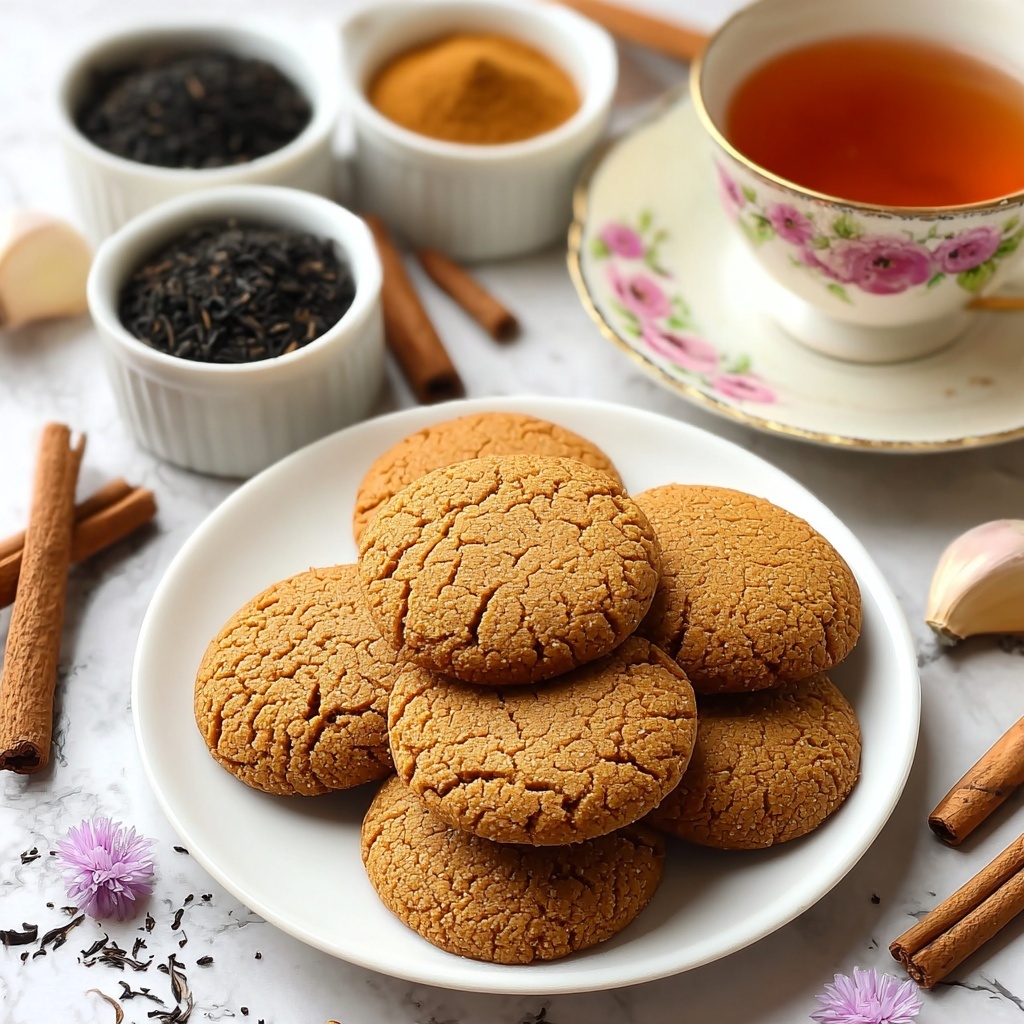 Spiced Baked Chai Tea Cookies Recipe - Recipe Image