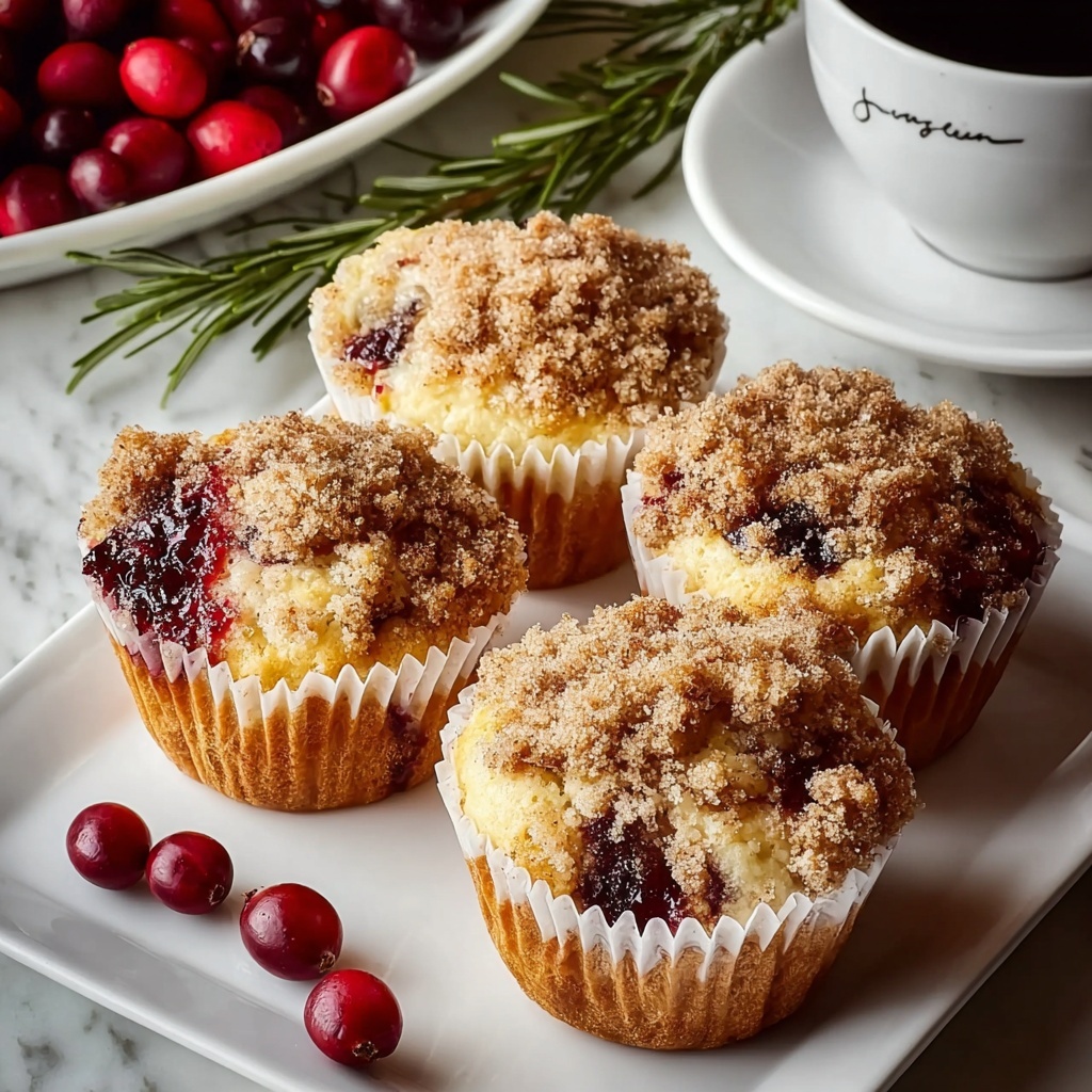 Leftover Cranberry Sauce Coffee Cake Muffins Recipe - Recipe Image