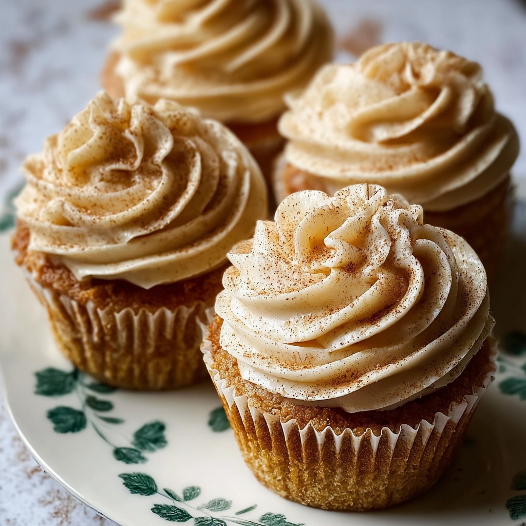 Vanilla Chai Pumpkin Latte Cupcakes with Cinnamon Brown Sugar Frosting Recipe - Recipe Image