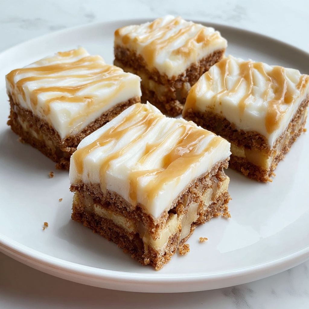 Apple Cinnamon Blondies with Maple Cream Cheese Frosting Recipe - Recipe Image