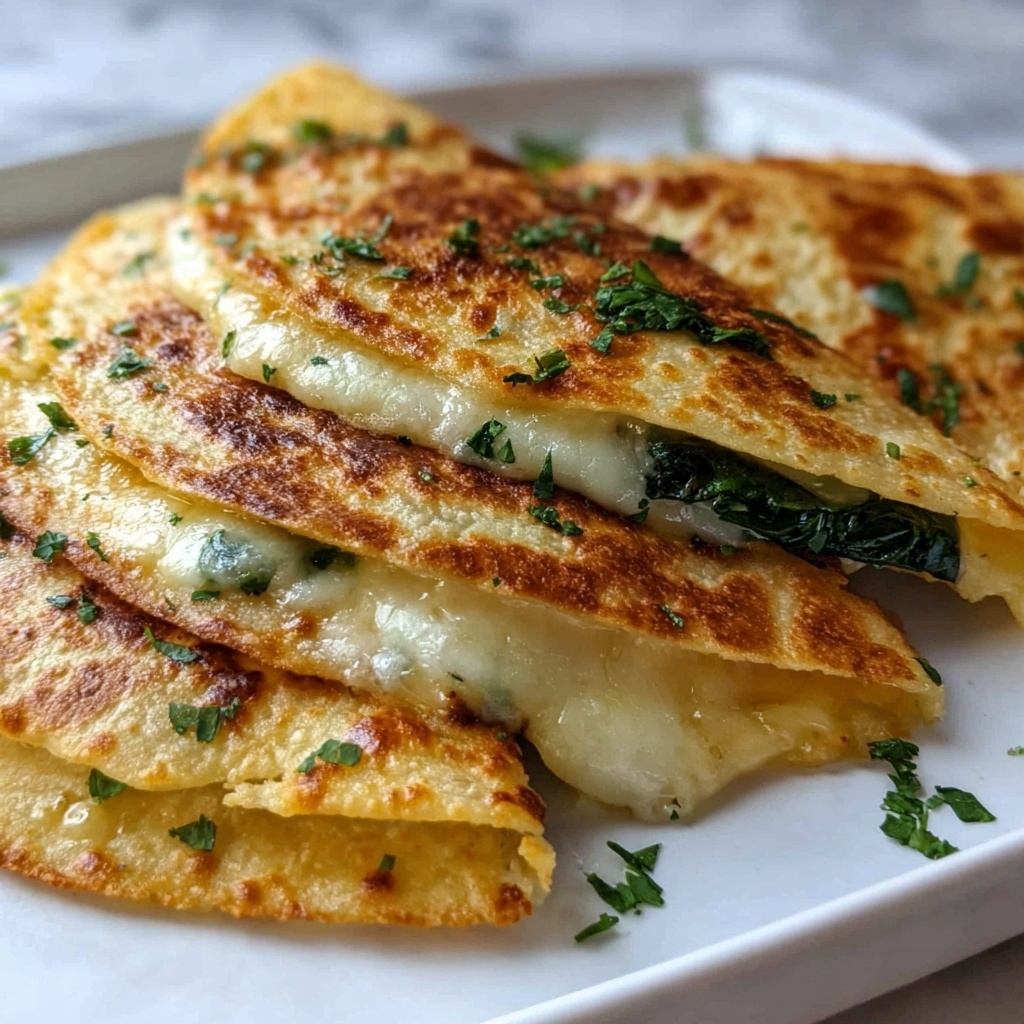 Cheesy Spinach Quesadillas Recipe - Recipe Image