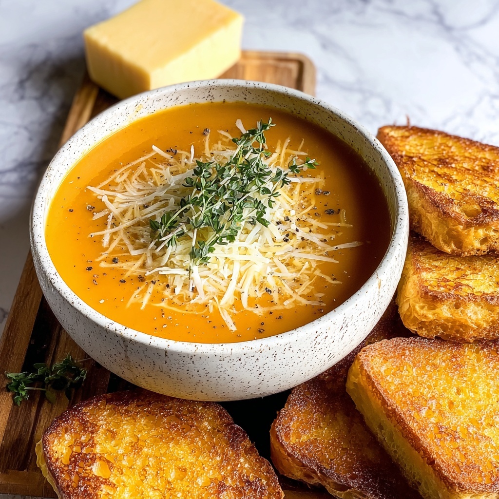 Creamy Keto Butternut Squash Soup with Grilled Cheese Recipe - Recipe Image