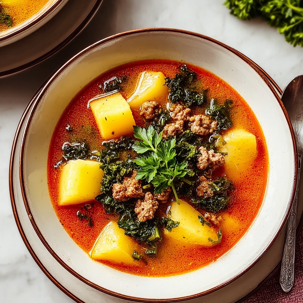 Spicy Sausage Potato Soup Recipe - Recipe Image