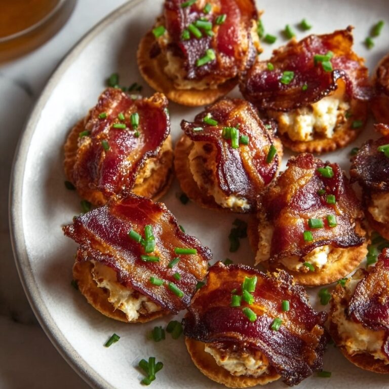 Savory Crispy Bacon-Wrapped Crackers with Smoky Cheese Spread Recipe