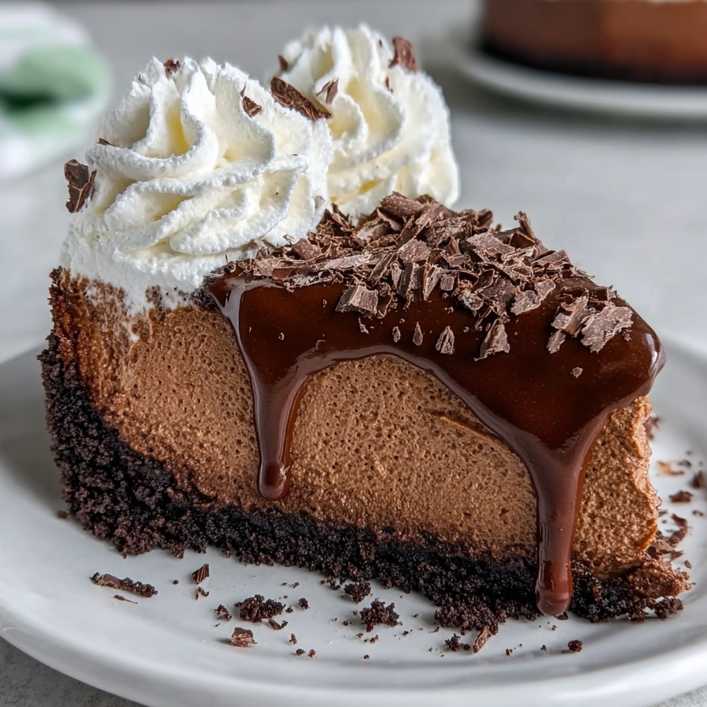 Chocolate Fudge Truffle Cheesecake Recipe - Recipe Image