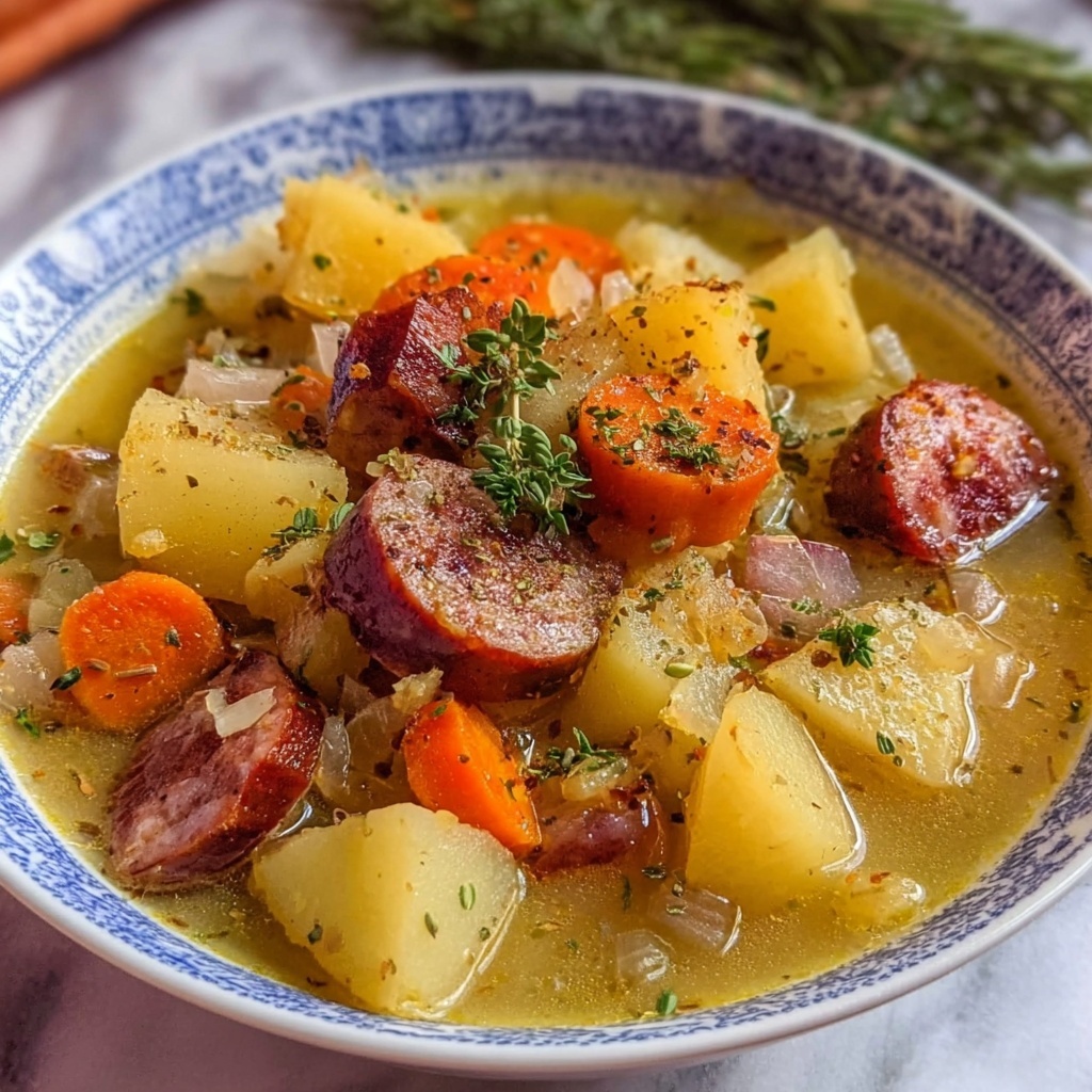 Crockpot Potato Soup with Sausage Recipe - Recipe Image
