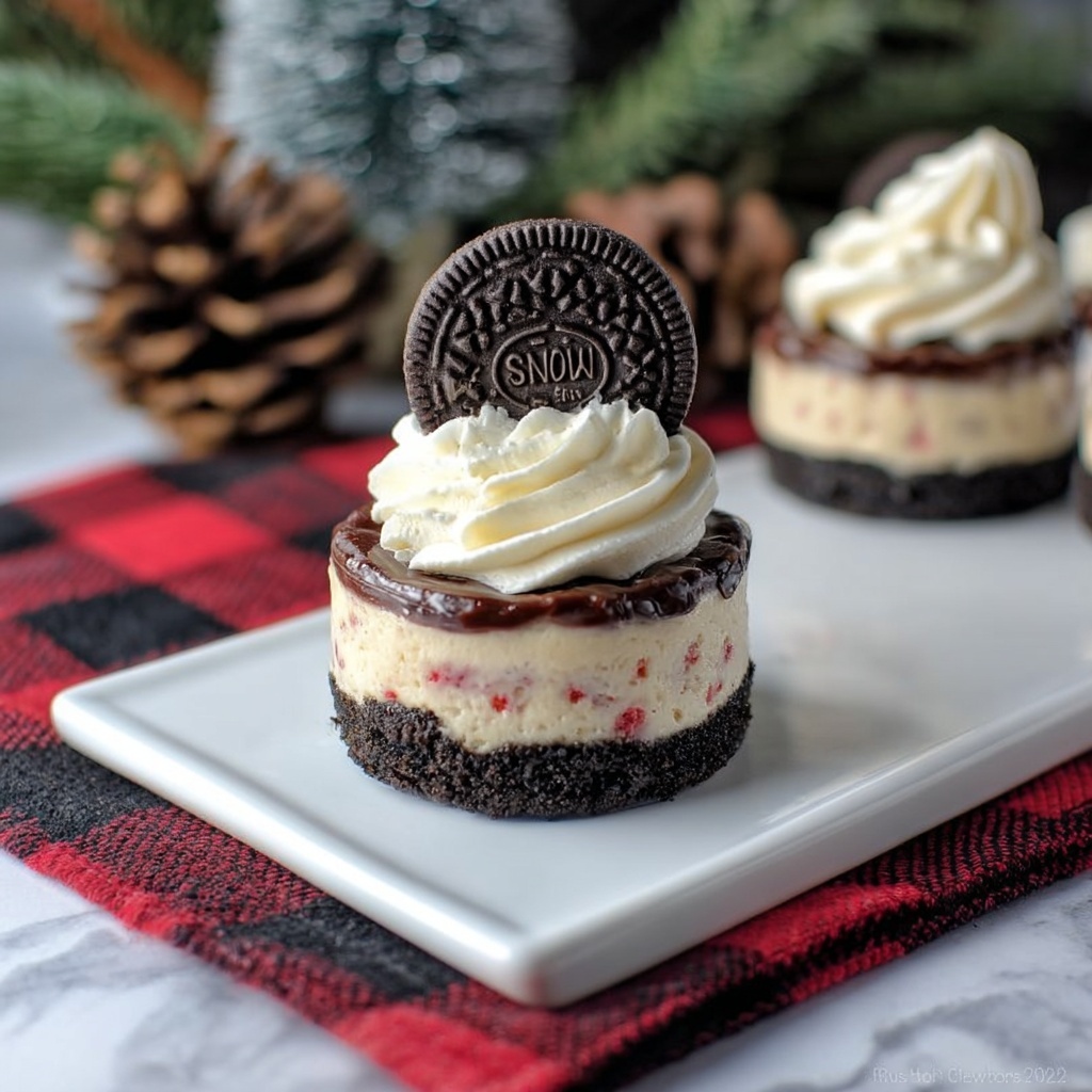 Mini Holiday Oreo Cheesecake Recipe - Recipe Image