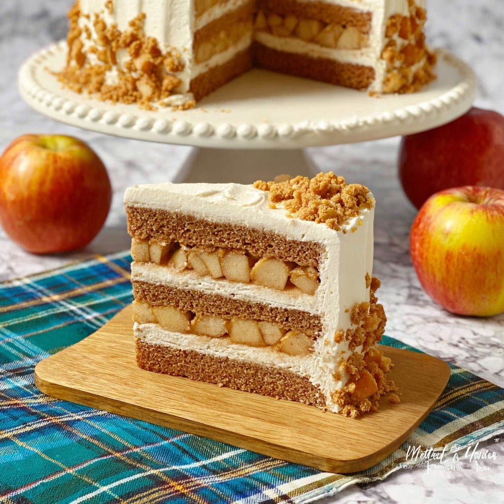 Apple Pie Layered Cake Recipe - Recipe Image