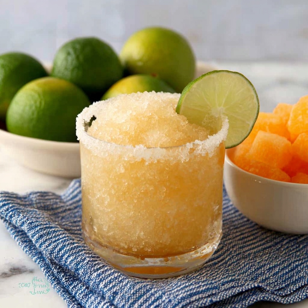 Cantaloupe Skinny Margarita Recipe - Recipe Image