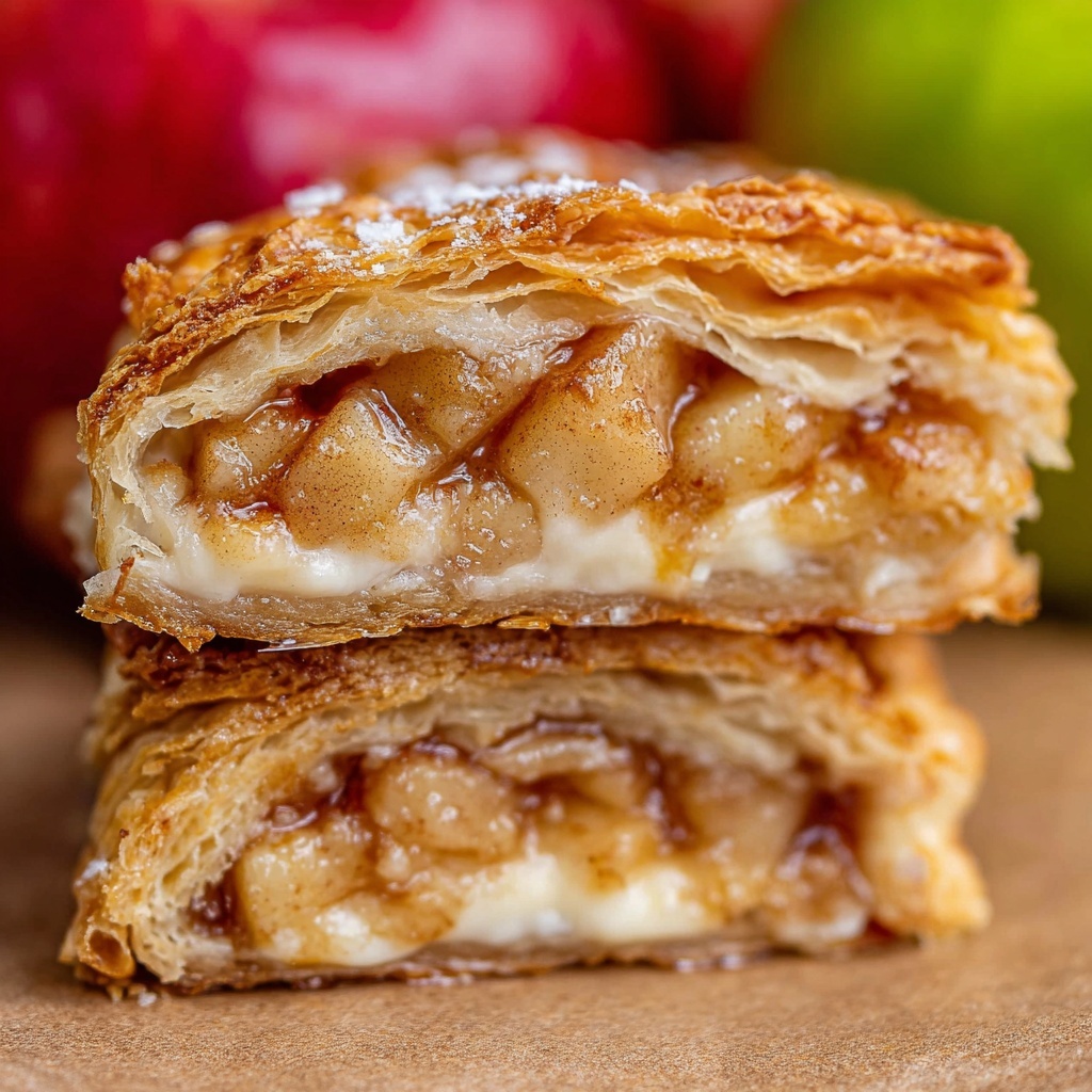 Apple Maple Strudel with Glaze Recipe - Recipe Image
