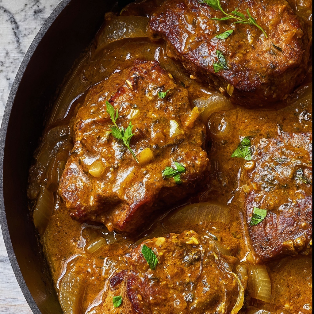 Smothered Pork Chops Recipe - Recipe Image