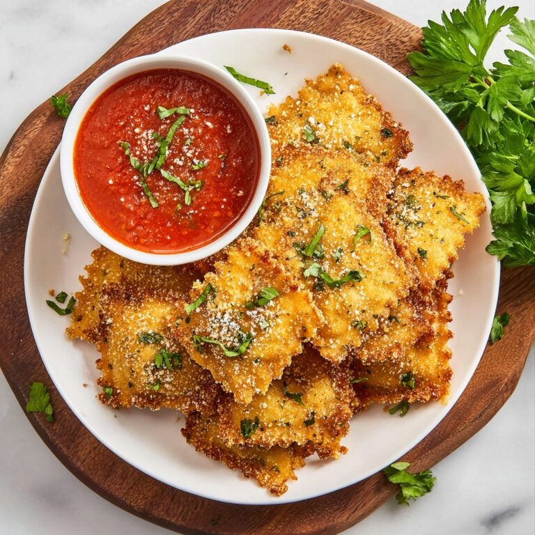 Crispy Fried Ravioli with Parmesan and Marinara Recipe