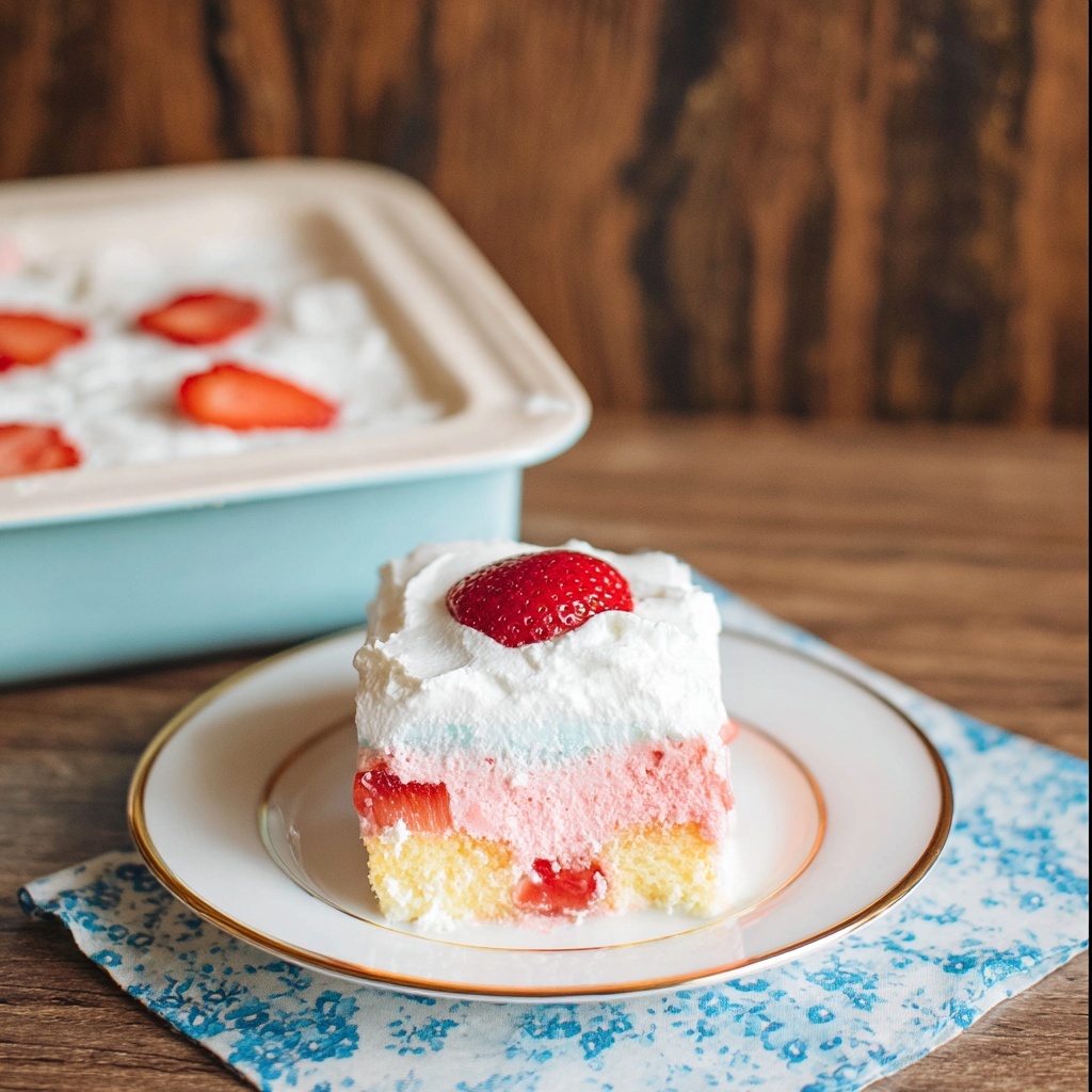 Strawberry Poke Cake Recipe - Recipe Image