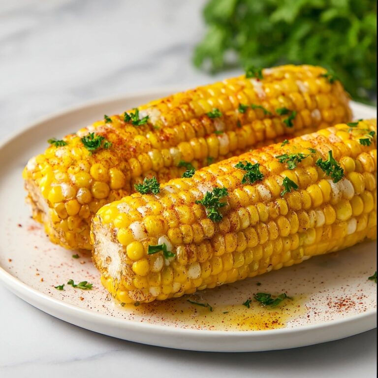 Air Fryer Corn on the Cob with Spicy Honey Butter Recipe
