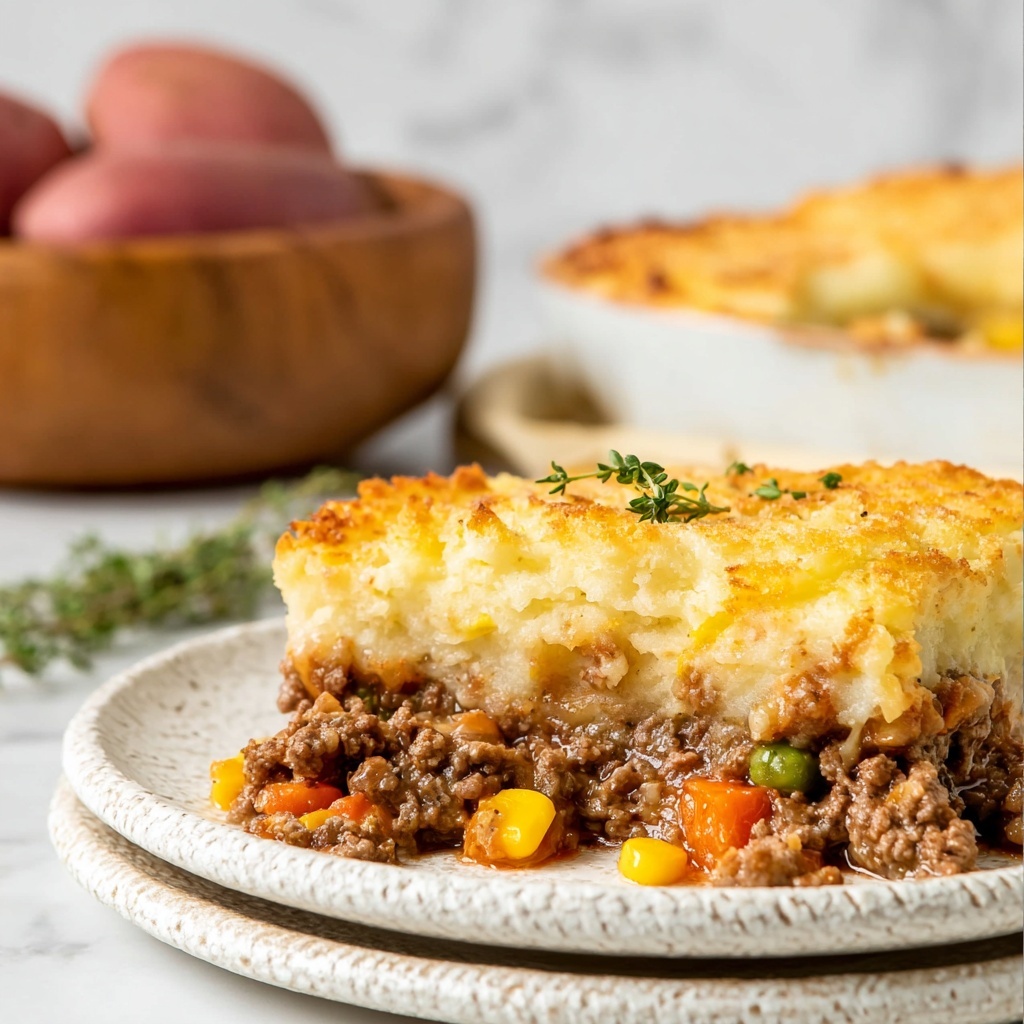Classic Shepherd's Pie with Creamy Mashed Potatoes and Savory Beef Recipe - Recipe Image