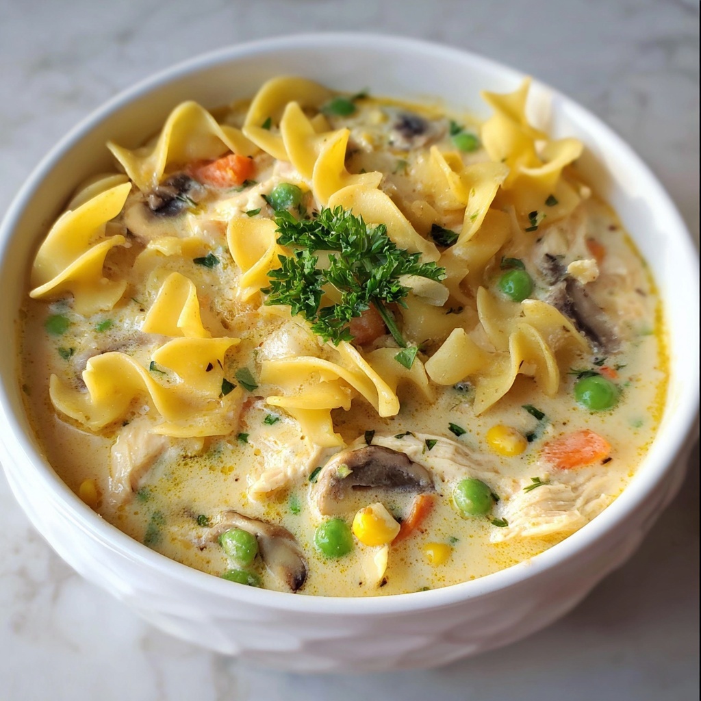 Creamy Chicken Pot Pie Soup Recipe - Recipe Image