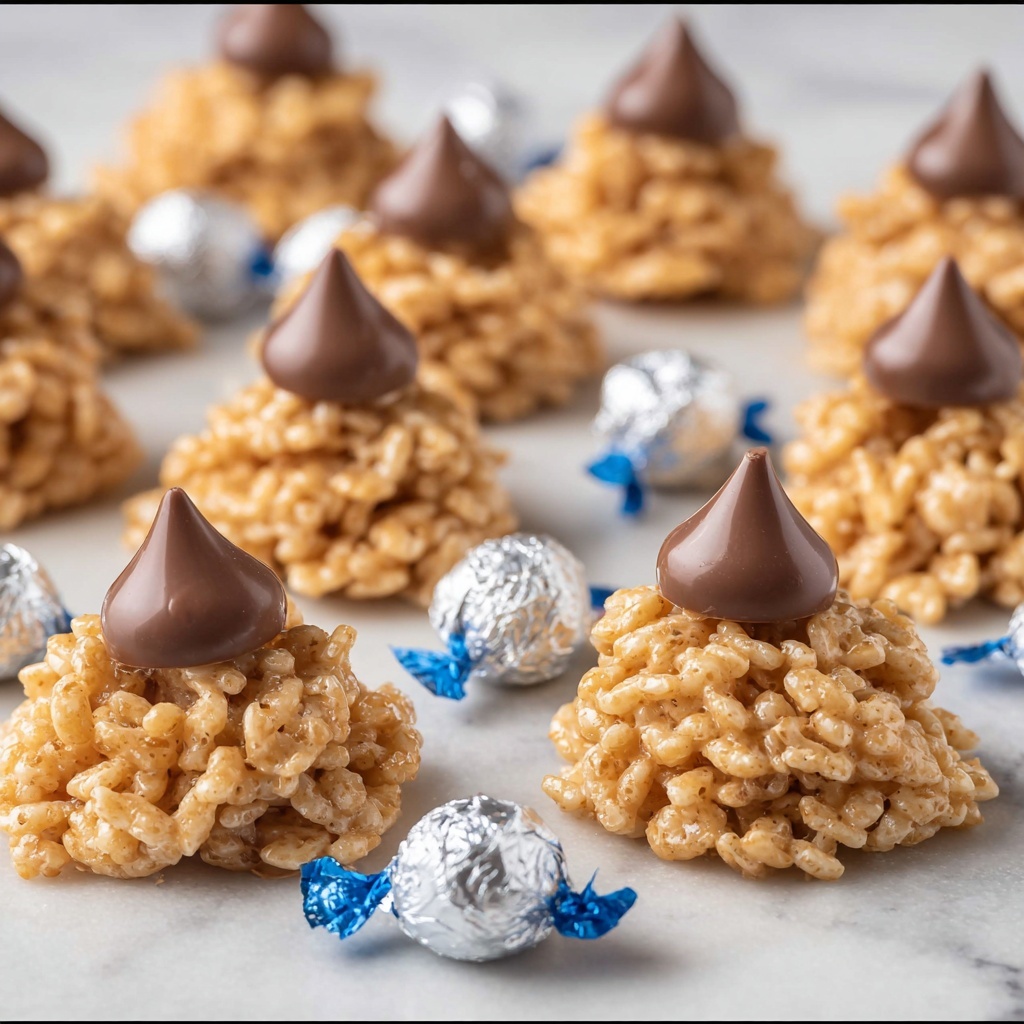 No Bake Peanut Butter Kiss Cookies Recipe - Recipe Image